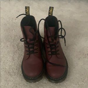 Maroon Doc Martens Luana